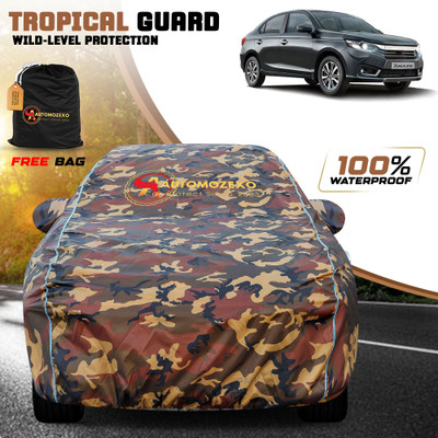 AUTOMOZEXO Car Cover For Honda Amaze (With Mirror Pockets)(Multicolor)