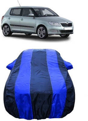 Wegather Car Cover For Skoda Fabia 1.2 TDI (With Mirror Pockets)(Blue)