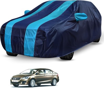 Auto Hub Car Cover For Maruti Suzuki Ciaz (Without Mirror Pockets)(Black, Blue)