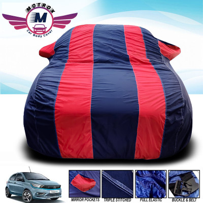 MoTRoX Car Cover For Hyundai Venue (With Mirror Pockets)(Red, Blue)