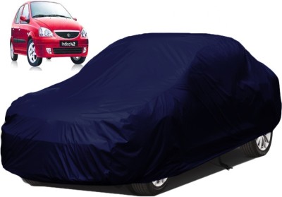 Kuchipudi Car Cover For Tata Indica V2 (Without Mirror Pockets)(Blue)