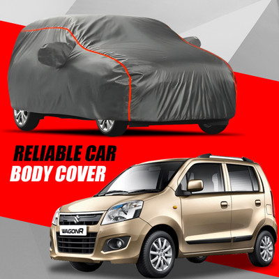 S Shine Max Car Cover For Maruti Suzuki WagonR (With Mirror Pockets)(Multicolor)