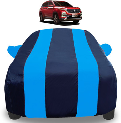 Amanzo Car Cover For MG Hector Plus (With Mirror Pockets)(Blue)