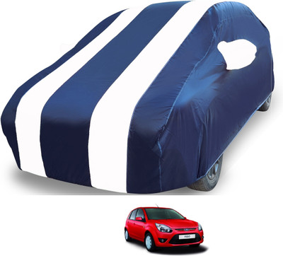 MOCKHE Car Cover For Ford Figo (With Mirror Pockets)(White)
