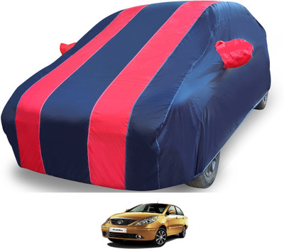 MOCKHE Car Cover For Tata Manza (With Mirror Pockets)(Red)