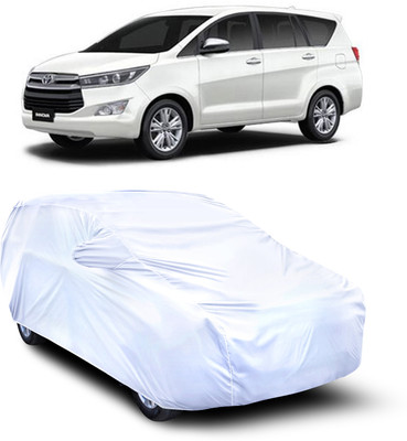 SXAWG Car Cover For Toyota Innova Crysta (With Mirror Pockets)(Silver)