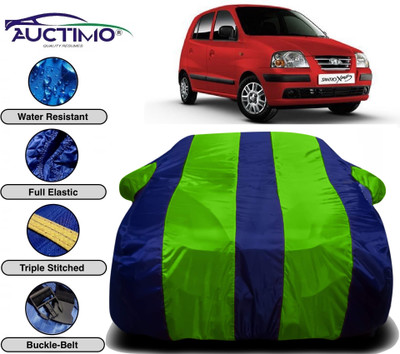 AUCTIMO Car Cover For Hyundai Santro Xing (With Mirror Pockets)(Multicolor)