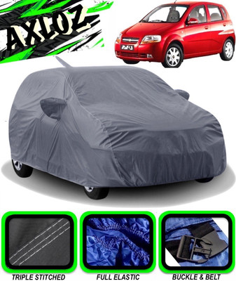 AXLOZ Car Cover For Chevrolet UVA (With Mirror Pockets)(Grey)