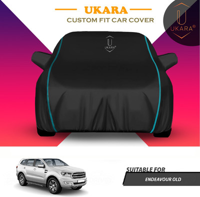 Ukara Car Cover For Ford Endeavour (With Mirror Pockets)(Black)
