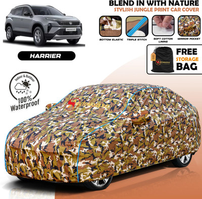 AUTOMOZEXO Car Cover For Tata Harrier (With Mirror Pockets)(Multicolor)