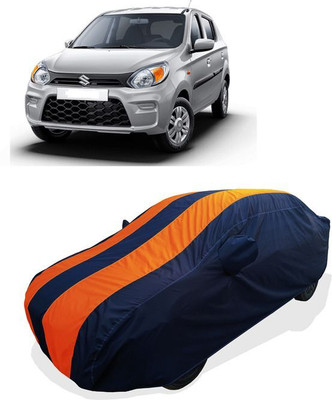 QLAX Car Cover For Maruti Alto 800 (With Mirror Pockets)(Orange)