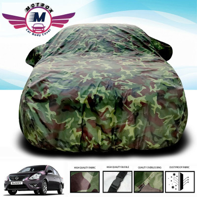 MoTRoX Car Cover For Nissan Sunny (Without Mirror Pockets)(Green)