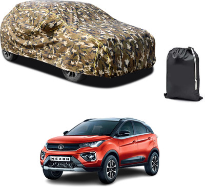 PAGORA Car Cover For Tata Nexon (With Mirror Pockets)(Yellow)