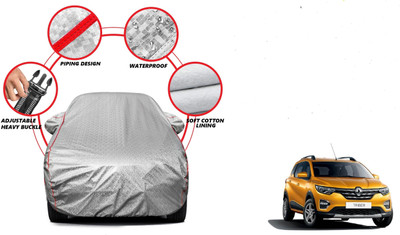 Auto Oprema Car Cover For Renault Triber (With Mirror Pockets)(Silver)