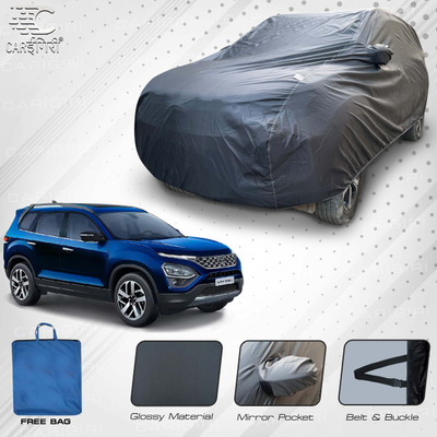 Carigiri Car Cover For Tata Safari, Safari 3.0L, Safari (6 Seater), Safari (7 Seater) (With Mirror Pockets)(Grey, For 2021, 2022, 2023, 2024 Models)