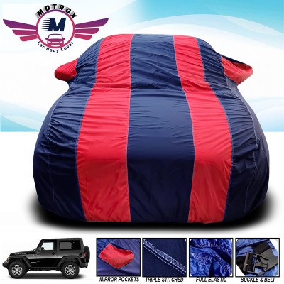 MoTRoX Car Cover For Tata Tigor (With Mirror Pockets)(Red, Blue)