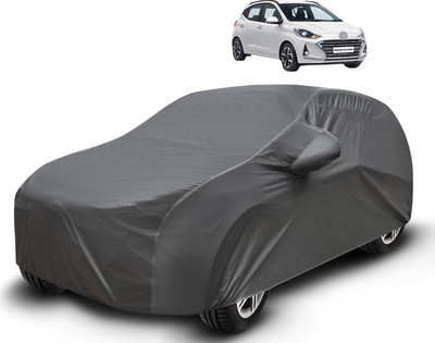 Auto Hub Car Cover For Hyundai Grand i10 Nios (With Mirror Pockets)(Grey)