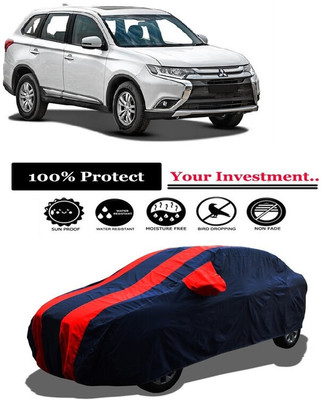 Amexride Car Cover For Mitsubishi Outlander SUV (With Mirror Pockets)(Red)