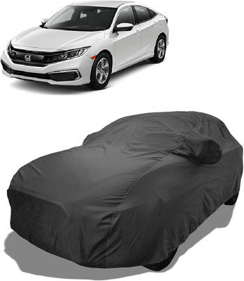 Coxtor Car Cover For Honda Civic (With Mirror Pockets)(Grey)