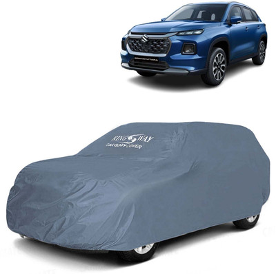 Kingsway Car Cover For Maruti Suzuki Grand Vitara (Without Mirror Pockets)(Grey, For 2022, 2023, 2024 Models)