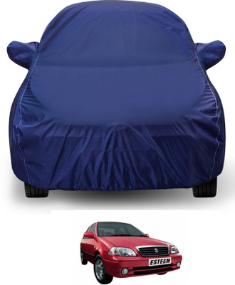 Auto Hub Car Cover For Maruti Suzuki Esteem (With Mirror Pockets)(Blue)