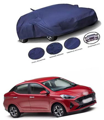 Yesmotive Car Cover For Tata Indica V3 (With Mirror Pockets)(Blue, For 2020 Models)