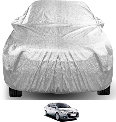 Auto Hub Car Cover For Renault Scala (With Mirror Pockets)(Silver)