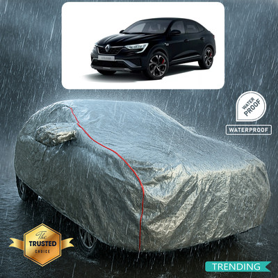 PAGORA Car Cover For Renault Arkana (With Mirror Pockets)(Silver, Red)