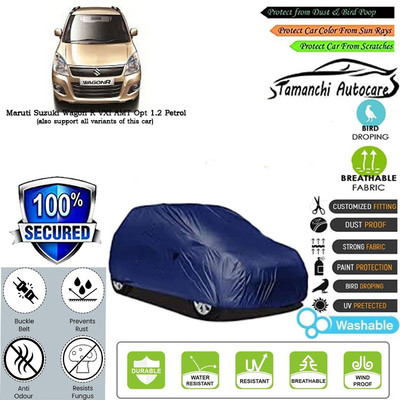 Tamanchi Autocare Car Cover For Maruti Suzuki Wagon R VXI AMT Opt 1.2 Petrol(Blue)