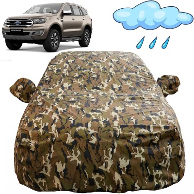 Autofact Car Cover For Ford Endeavour (With Mirror Pockets)(Multicolor)