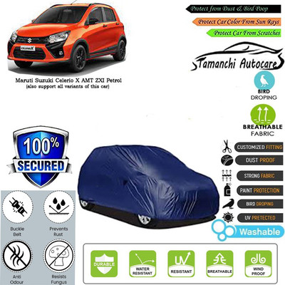Tamanchi Autocare Car Cover For Maruti Suzuki Celerio X AMT ZXI Petrol(Blue)