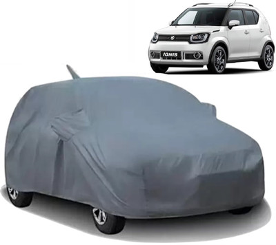 XOCAVO Car Cover For Maruti Suzuki Ignis (With Mirror Pockets)(Grey)