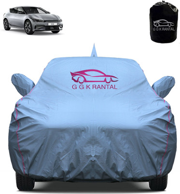 G G K RANTAL Car Cover For Kia EV6 (With Mirror Pockets)(Grey)