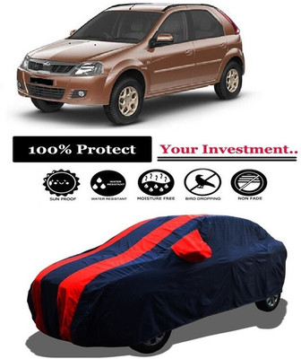 Amexride Car Cover For Mahindra Verito Vibe 1.5 dCi D6 Diesel (With Mirror Pockets)(Red)