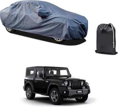 PAGORA Car Cover For Mahindra Thar (With Mirror Pockets)(Grey, For 2019, 2020, 2021, 2022, 2023 Models)