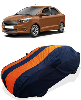 Coxtor Car Cover For Ford Figo Aspire 1.5 TDCi Titanium (With Mirror Pockets)(Orange)