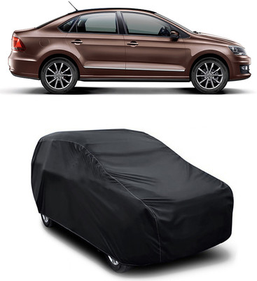 MoTRoX Car Cover For Volkswagen Vento (Without Mirror Pockets)(Black)