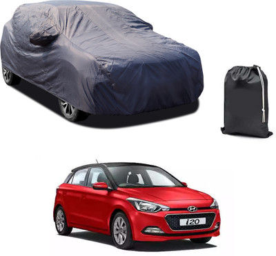 PAGORA Car Cover For Hyundai Elite i20 (With Mirror Pockets)(Grey)