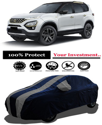 Amexride Car Cover For Tata Safari (7 Seater) (With Mirror Pockets)(Grey)