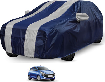 Auto Hub Car Cover For Hyundai Santro (Without Mirror Pockets)(Blue, Silver, For 2018 Models)
