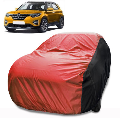 MoTRoX Car Cover For Renault HBC (Without Mirror Pockets)(Red, Black)