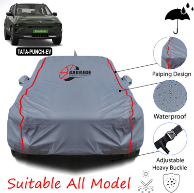 GARREGE Car Cover For Tata Punch EV (With Mirror Pockets)(Grey, For 2024 Models)