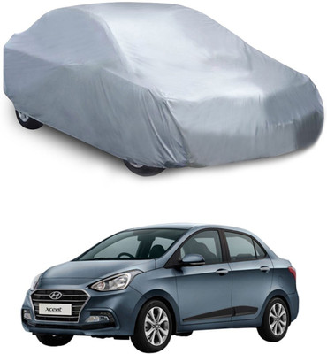 Deltakart Car Cover For Hyundai Xcent (Without Mirror Pockets)(Silver)