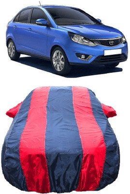 Wegather Car Cover For Tata Zest (With Mirror Pockets)(Red)
