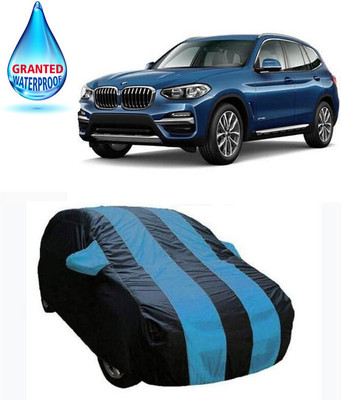 RRZ Car Cover For BMW X3 (With Mirror Pockets)(Black, Blue, For 2020 Models)