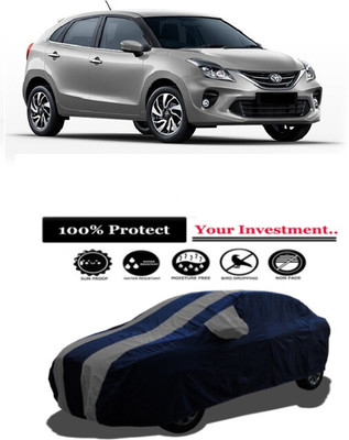 Amexride Car Cover For Toyota Glanza V CVT (With Mirror Pockets)(Grey)