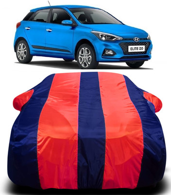 AXLOZ Car Cover For Hyundai Elite i20 (With Mirror Pockets)(Multicolor)
