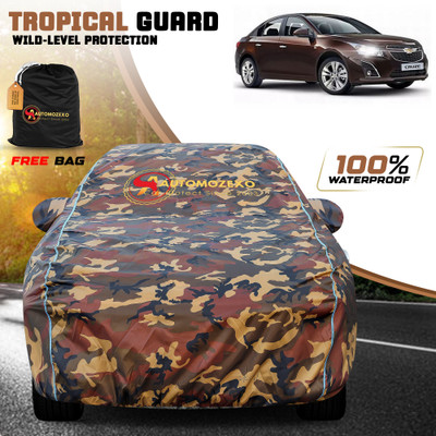 AUTOMOZEXO Car Cover For Chevrolet Cruze (With Mirror Pockets)(Multicolor)