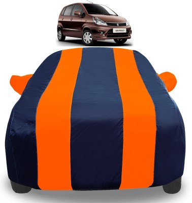 Auto Hub Car Cover For Maruti Suzuki Zen Estilo (With Mirror Pockets)(Orange)