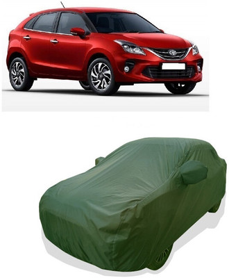 Tricway Car Cover For Toyota Glanza G Smart Hybrid Petrol (With Mirror Pockets)(Green)